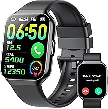 Smart Watch for Men Women Answer/Make Calls , 1.96" HD Touch Screen Smartwatch, Fitness Watch with Heart Rate/Sleep/SpO2 Monitor, IP68 Waterproof, 140+Sport Mode Activity Trackers for Android iOS