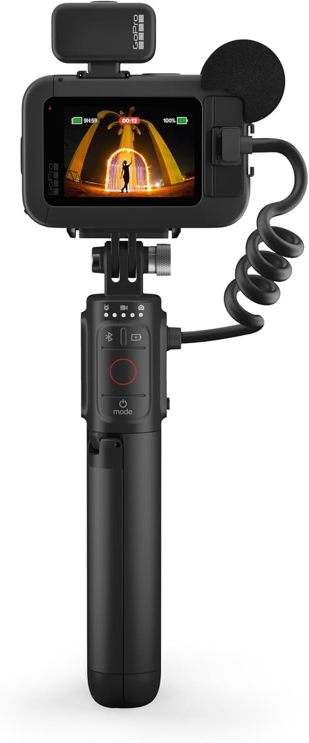 GoPro HERO13 Black Creator Edition - Includes HERO13 Black, Volta (Battery Grip, Tripod, Remote), Media Mod, Light Mod, Enduro Battery, Magnetic Latch Mount and Carrying Case-2