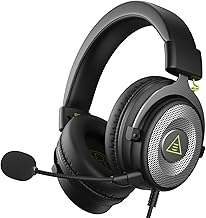 EKSA E900 Wired Gaming Headset for Xbox One - PC Headset with Detachable Noise Cancelling Microphone, 3D Stereo Sound 50mm Driver- Gaming Headphones for Xbox S/X, PS4 PS5, Switch, Laptop (Black)