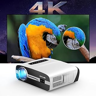 Ultra HD 4K Projector with Wifi and Bluetooth, Home Theater Daytime Projector for Gaming Office Work, 1000 ANSI Lumens Projector Wireless Casting with Smartphone Laptop Tablet Netflix