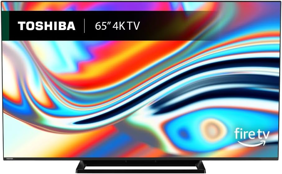 Toshiba UF3F 65 Inch Fire 4K HDR TV, TRU Picture Engine, HDR10, Dolby Vision & Atmos, Sound by Onkyo, DTS Virtual X, Alexa Voice Remote-0