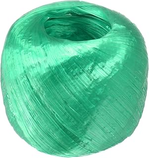 M METERXITY Polyester Nylon Plastic Rope Twine, 4cm Width 110M Length Household Bundled Plastic Ropes Roll for Crafting/Gardening/Packing/Carrying [360FT/4330IN, Green]