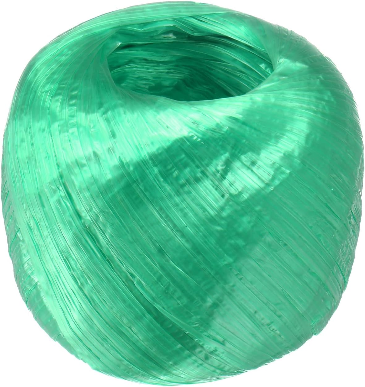 M METERXITY Polyester Nylon Plastic Rope Twine, 4cm Width 110M Length Household Bundled Plastic Ropes Roll for Crafting/Gardening/Packing/Carrying [360FT/4330IN, Green]-0