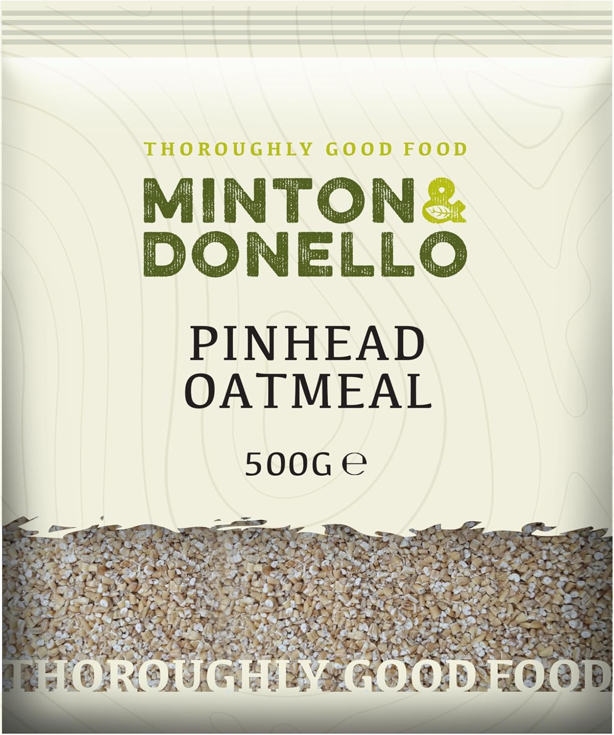 Minton & Donello - Pinhead Oatmeal, 500g - Oatmeal for Porridge, Flapjacks and Cooking - High in Fibre and Low in Fat-0