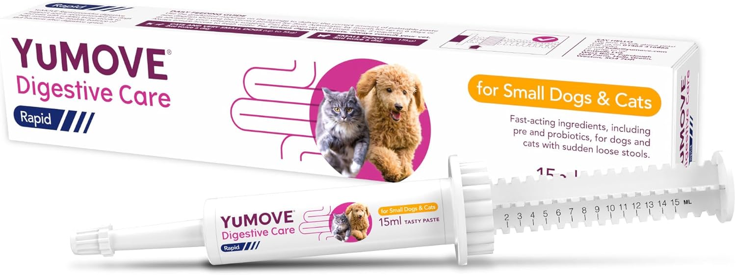 YuMOVE Digestive Care Rapid Probiotic Paste for Small Dogs & Cats | 15ml tube-0