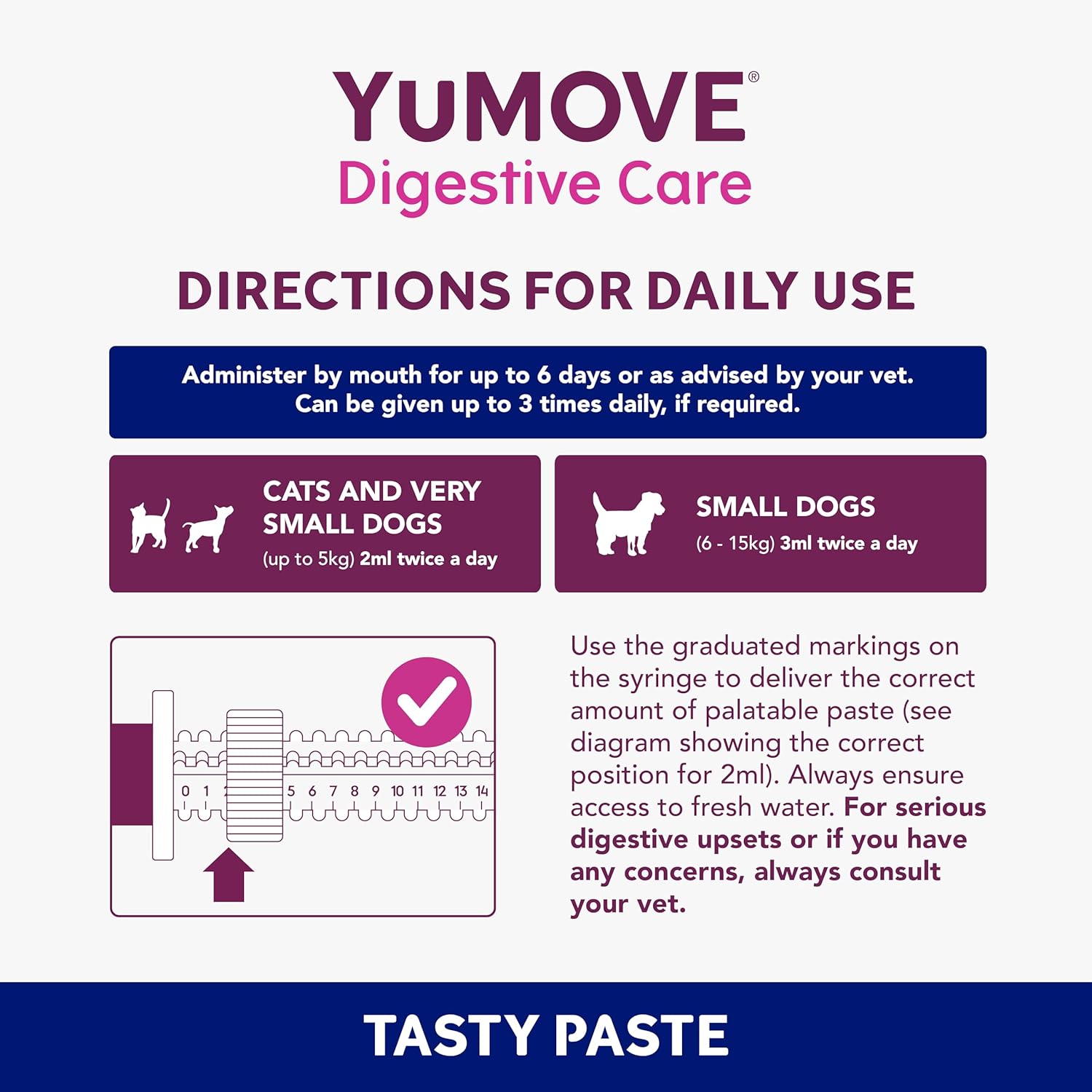 YuMOVE Digestive Care Rapid Probiotic Paste for Small Dogs & Cats | 15ml tube-3