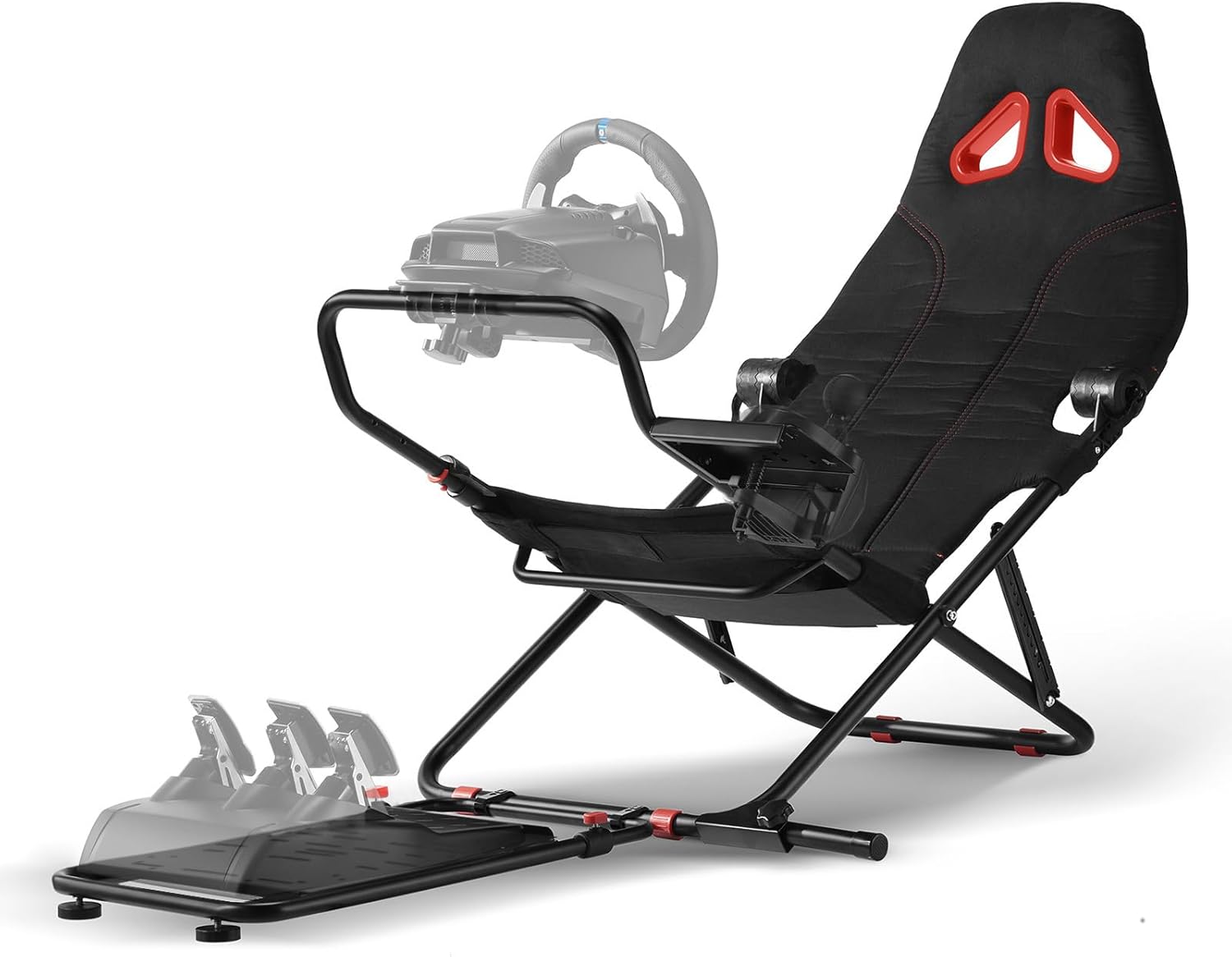 DIWANGUS Racing Simulator Cockpit with Foldable Seat Sim Racing Cockpit Steering Wheel Stand Chair Gaming Rig for Logitech G29 G920 G923 G27 G25 Thrustmaster T248X T248 T300RS T150 458 TX Xbox PS4 PS5-0