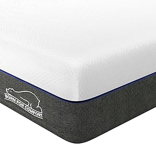 wowttrelax memory foam double mattresse 4ft6, 19.5 cm double bed mattress with Soft Fabric, 2 Layer for More Supportive and pain relief, bed mattress in a box, Medium Firm,135x190x19.5cm