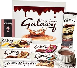 Gift Box Chocolate Hamper Galaxy Letter Box- Galaxy Chocolate Gift Set Selection Boxes, Hot chocolate, Cards & More- Great for Thinking Of You Gifts,Wife Gifts,Christmas,Birthday or Valentine