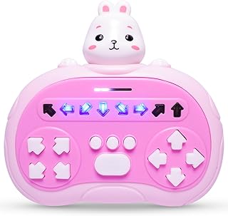 Hand-Held Rhythm Master Dance Machine Educational Toys For 3-12 Kids,New Stress Relief Toys Adults,Kids' Handheld Games (Rabbit)