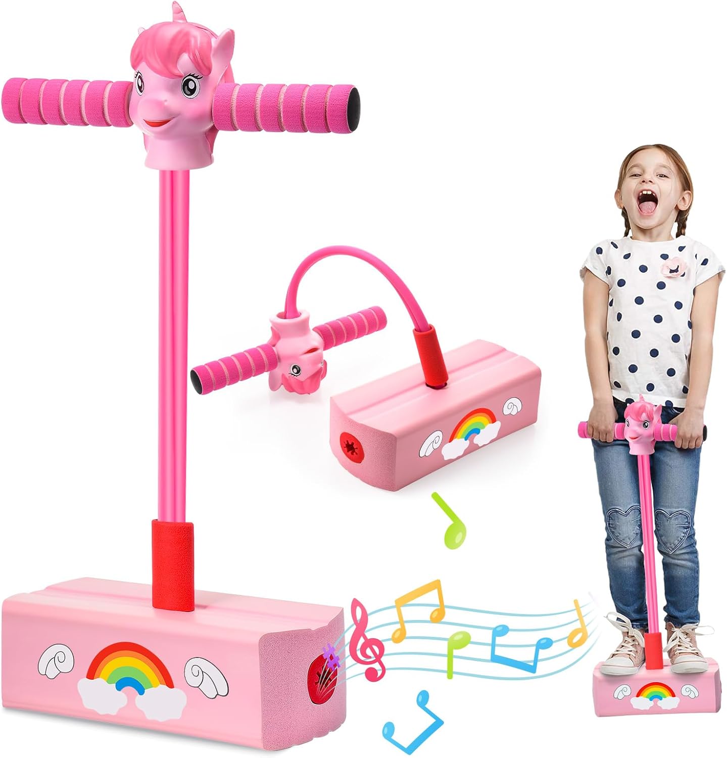 Toyzey Gifts for 3 4 5 6 7 8 9 10 Year Old Girls,POGO Stick for 3-12 Year Old Boys Toys Girls Toys Age 3-12 Toys for 3-12 Year Old Girls 3-12 Year Old Girl Gifts Pogo Jumper Girls Birthday Presents-0