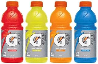 USA Sports Drink, Fruit Punch, Lemon Lime, Orange, Cool Blue Mix Pack 28 x 591ml Bottles