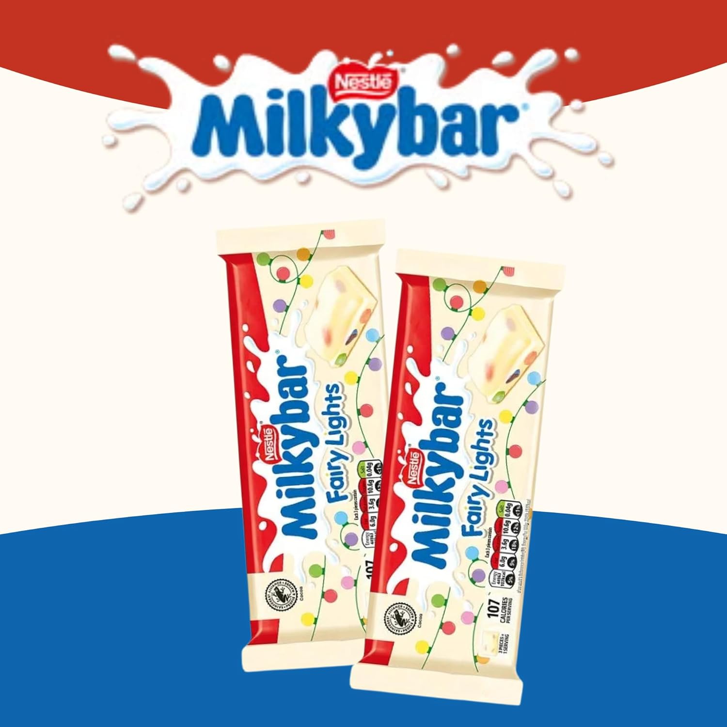 White Chocolate Selection Box Bundle With Delicious White Selection Chocolate Selection Box 201g and Milky Bar Fairy Lights White Chocolate Sharing Bar 100g x2 (3 Pack)-4