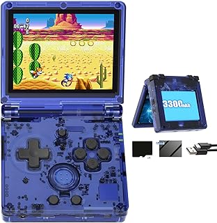 RG35XXSP Flip Portable Retro Handheld Game Console,RG35XXSP 3.5 Inch IPS Screen Linux System With 64G TF Card Pre-installed 5532 Games,Clamshell Games Consoles Supports 5G WiFi Bluetooth HDMI