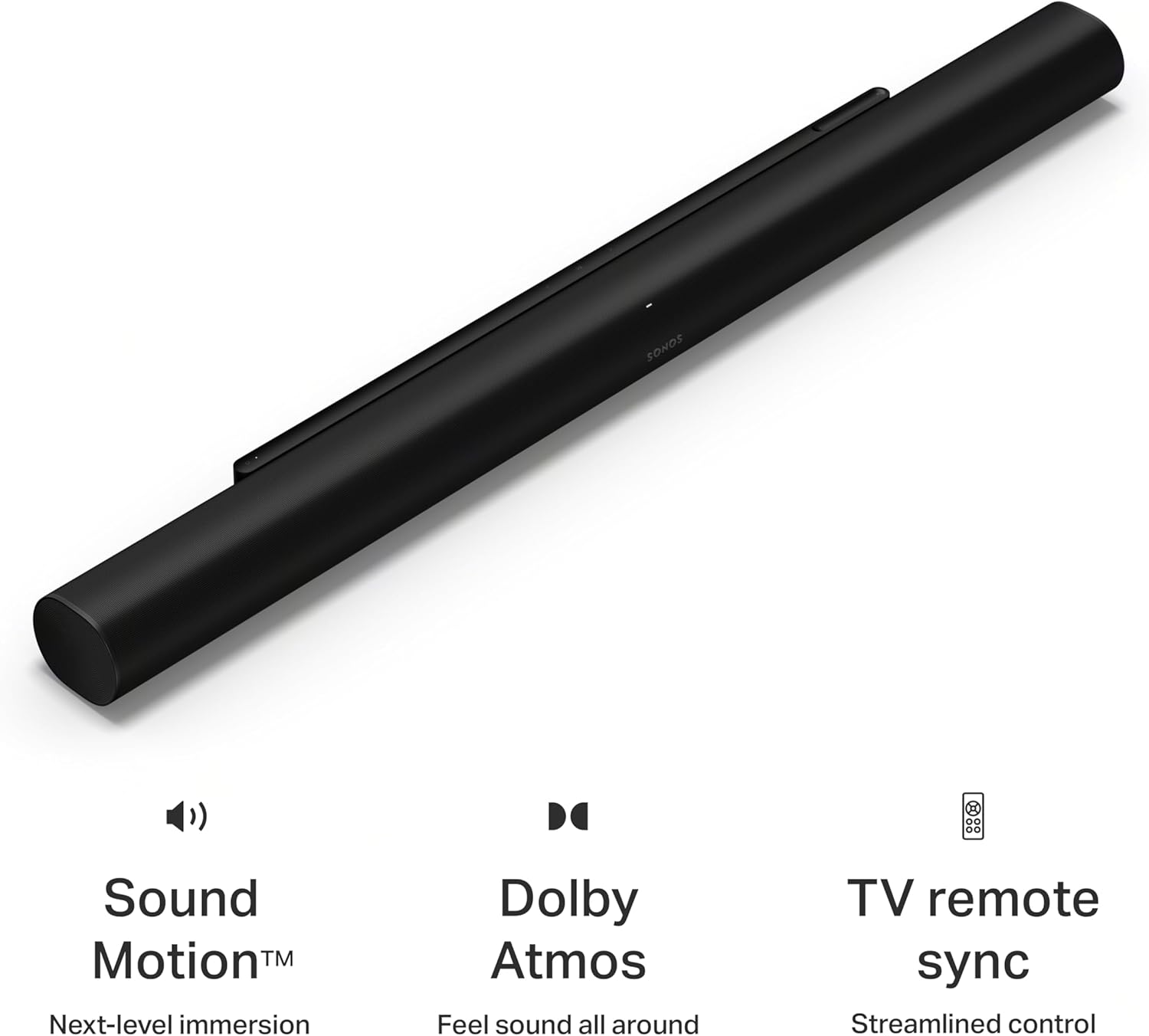 Sonos Arc Ultra Soundbar with Dolby Atmos and Voice Control - 9.1.4 Surround Sound for TV and Music - Black-4