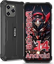 Blackview BV5300Pro Rugged Smartphone Android 14, 12GB+64GB/1TB, 6580mAh Battery, 6.1" HD+ Display, 3 Cards Slot, 13MP Waterproof Camera, P68&IP69K Outdoor Phones, 4G Dual SIM Unlocked,NFC/Face ID