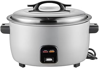 Stalwart Commercial Rice Cooker Extra Large 18Ltr of Cooker Rice - 8 Ltrs of Uncooked Rice with Keep Warm Feature.