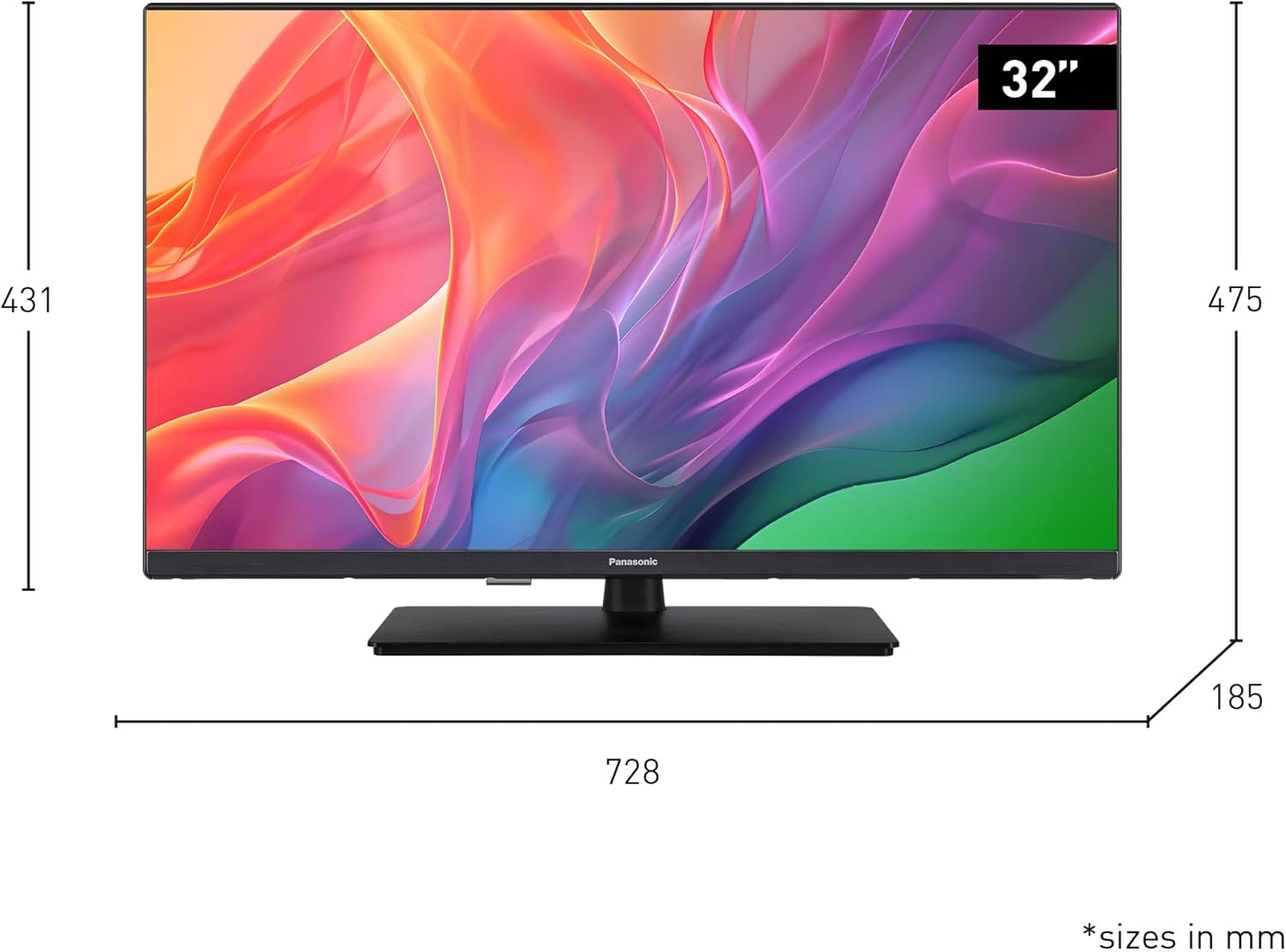 Panasonic TV-32S55AEY, S55 Series 32 inch Full HD LED Smart TV, 2024, Fire TV, HD Colour Engine, HDR, Alexa Voice Control, Media Player, For An Exceptional Visual Experience-1