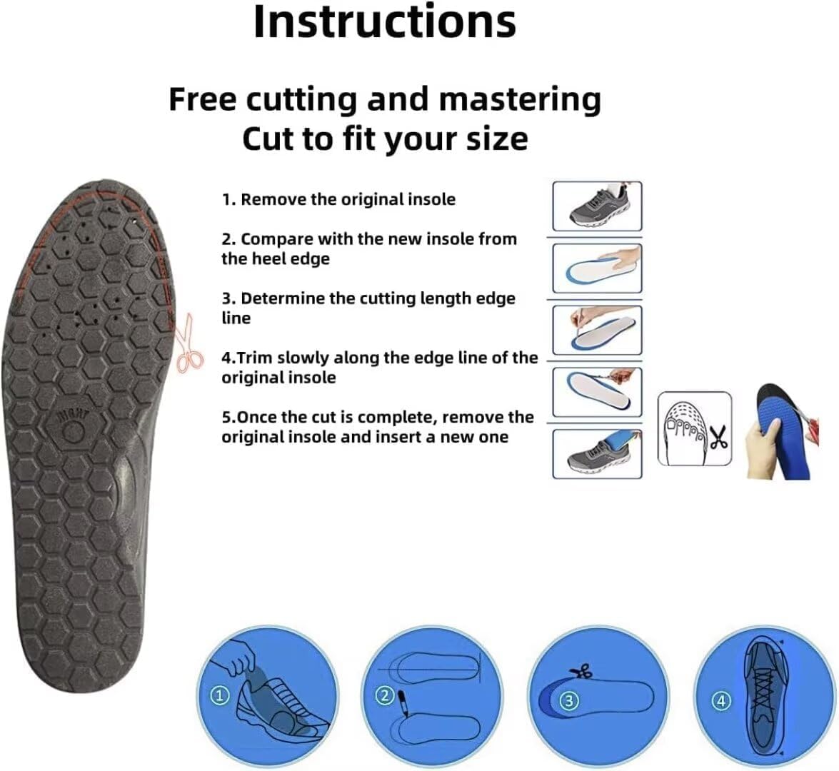 A-kusoli Insoles, Akusoli Magnetic Insoles, Akusoli Acupressure Magnetic Acupressure Insoles for Foot Pain Relief, Magnetic Massage Insole for Men Women (1pairs) (M(40-43))-6