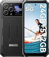 Blackview BL8000 5G Rugged Smartphone 2024, 24GB+512GB/2TB, 6.78" 2.4K 120Hz Rugged Phones,50MP+16MP Camera,Android 13 + Doke OS 4.0,8800mAh +1.32" Back Display/Dual 5G SIM/WiFi 6/NFC/OTG/Airbuds