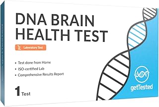 GetTested DNA Brain Health Test | Comprehensive Genetic Analysis for Mental Well-Being | Saliva-Based at-Home Test Kit | Analyzes Memory, Stress, Anxiety & Mood Genes