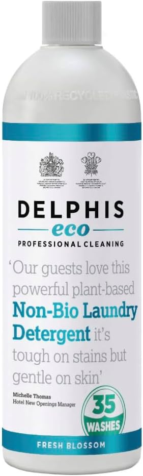 Delphis Eco Laundry Detergent Non Bio 700ml, Fresh Blossom Scent, Dermatologically Tested & Eco-Friendly, Plant-Based & Biodegradable-0