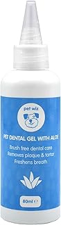 Pet Dental Gel with Aloe | Brushless Oral Care, Reducing Plaque, Tartar and Caring for Dogs and Cats Teeth and Gums Whilst Freshening Breath | 80ml