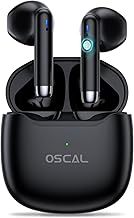 OSCAL Hibuds5 Mini Wireless Bluetooth Headphones 5.3, Touch Sensors In Ear Headphones, IPX7 Waterproof Noise Cancelling Headphones Sport for iPhone/Samsung/Android