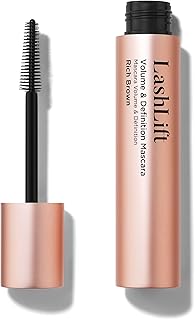 LashLift Rich-Brown Mascara from Sculpted by Aimee - Smudge-Proof, Weightless, Rich-Brown Mascara with Multilevel Brush for Lifted, Longer Lashes