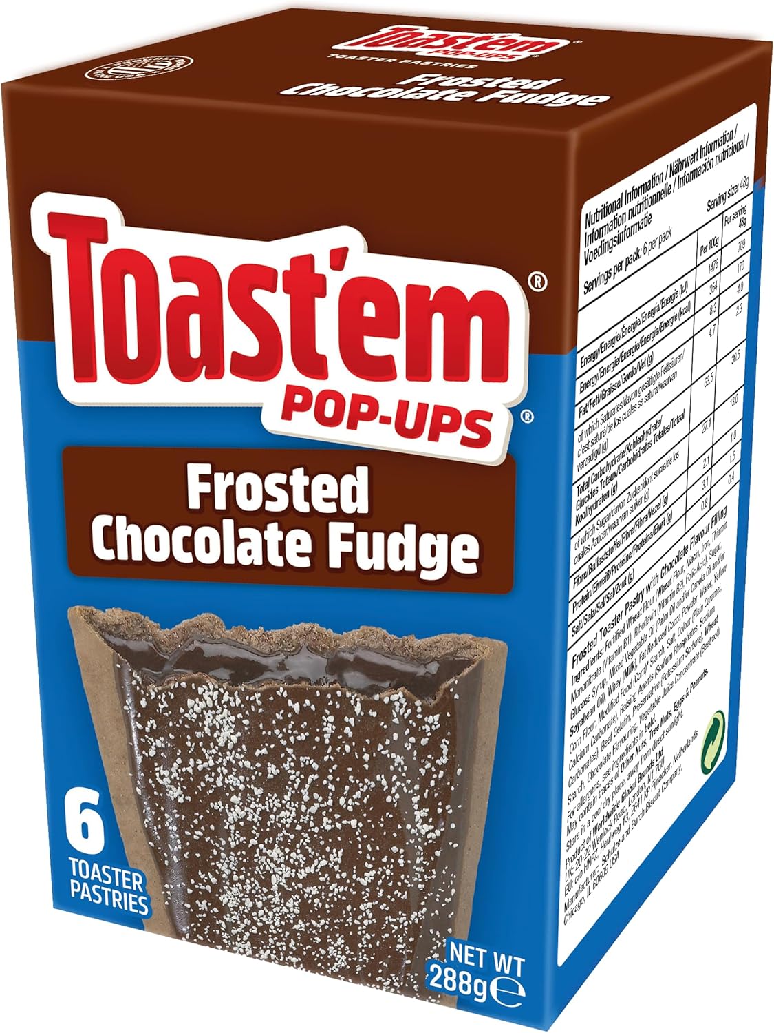 Toast'em Pop-Ups Frosted Variety Pack Chocolate Fudge, Smores & Cookies & Creme (18 pastries) Similar to Pop Tarts-2