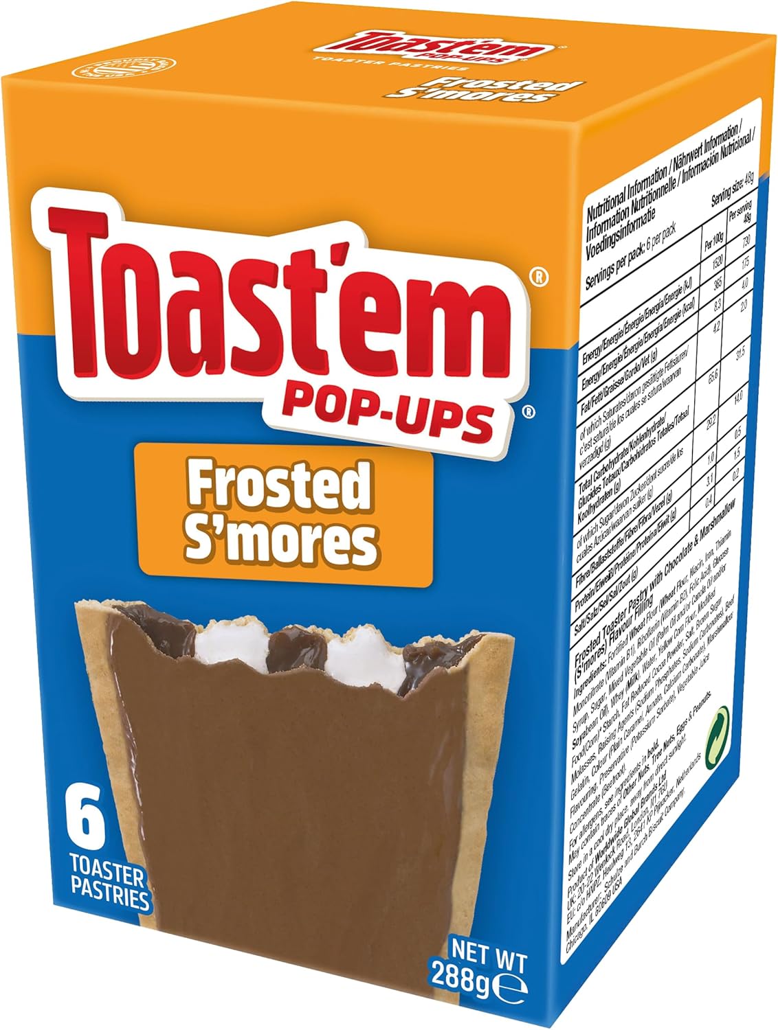 Toast'em Pop-Ups Frosted Variety Pack Chocolate Fudge, Smores & Cookies & Creme (18 pastries) Similar to Pop Tarts-3