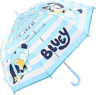 Bluey Dome Umbrella for Kids Childrens Boys Girls Brolly with Safety Opening