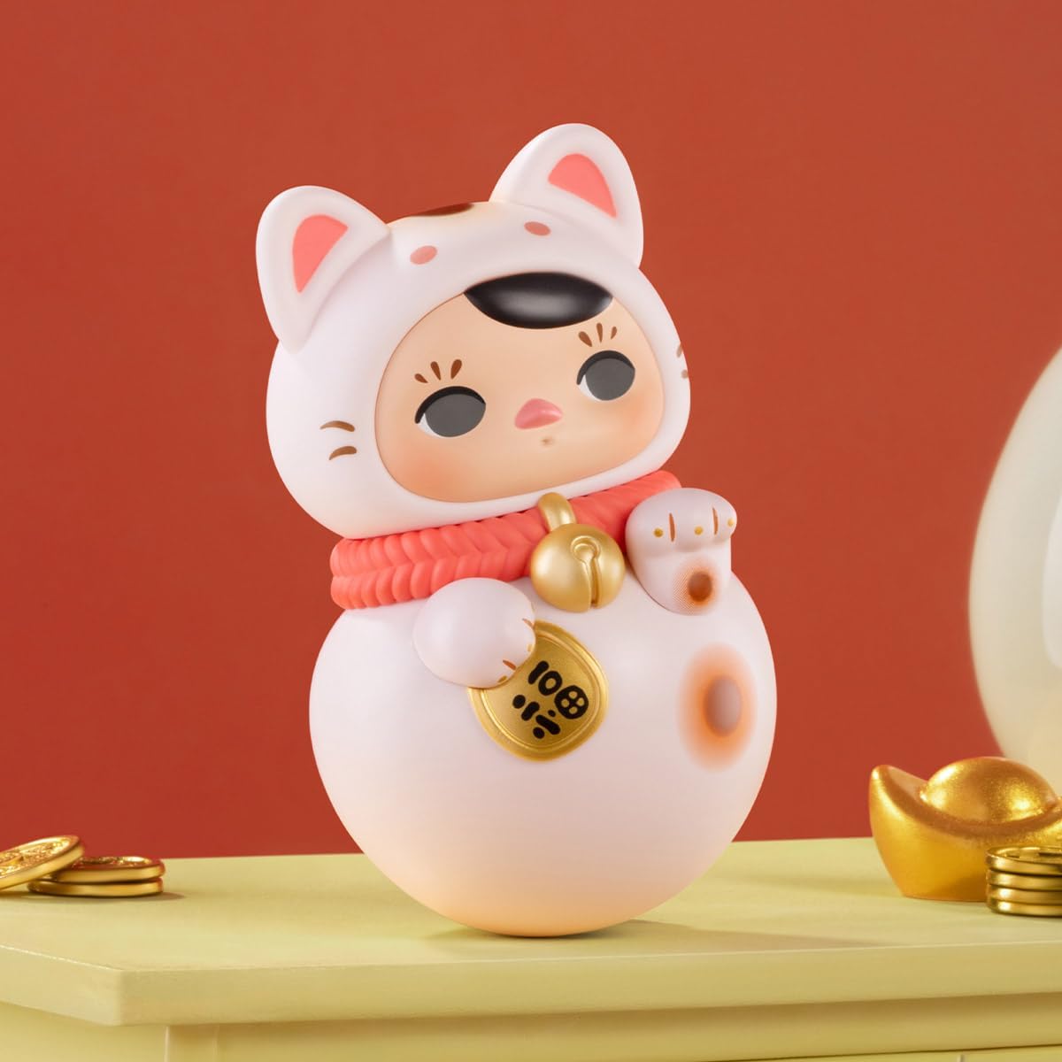 POP MART PUCKY Roly-Poly Kitty Series 1 Box Figures Premium Design Gifts for Women Fan-Favorite Collectible Chic Art Toy Action Figure-6