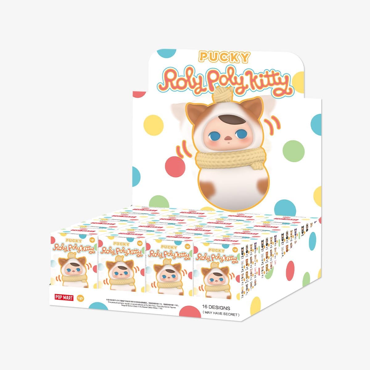 POP MART PUCKY Roly-Poly Kitty Series 1 Box Figures Premium Design Gifts for Women Fan-Favorite Collectible Chic Art Toy Action Figure-7