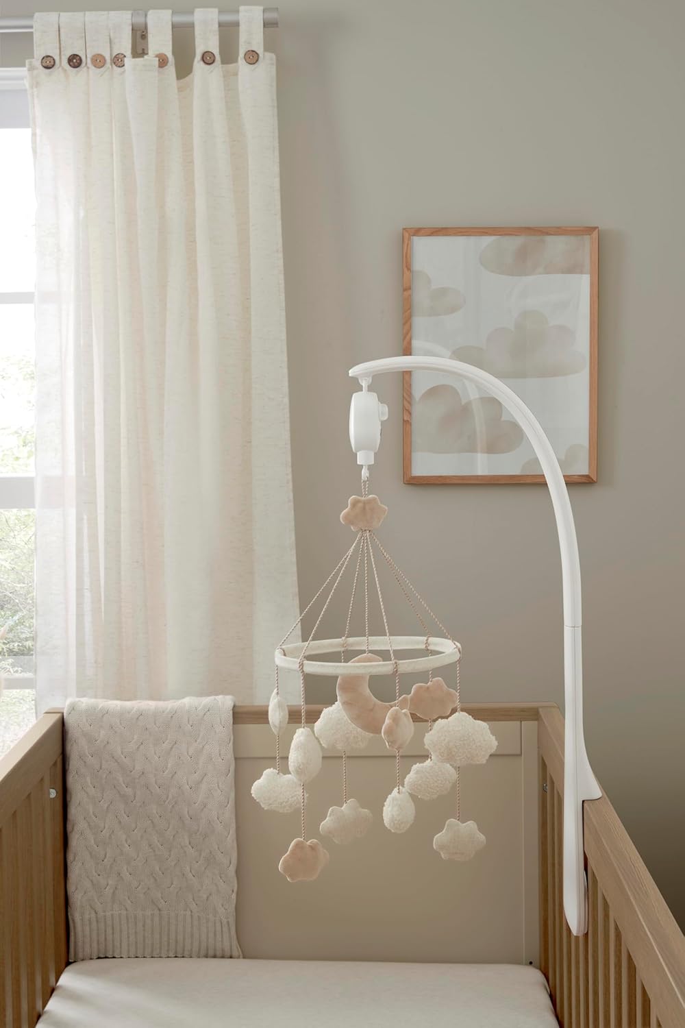 Mamas & Papas Musical Cot/Cotbed Mobile Welcome to The World Duckling - Cloud-1