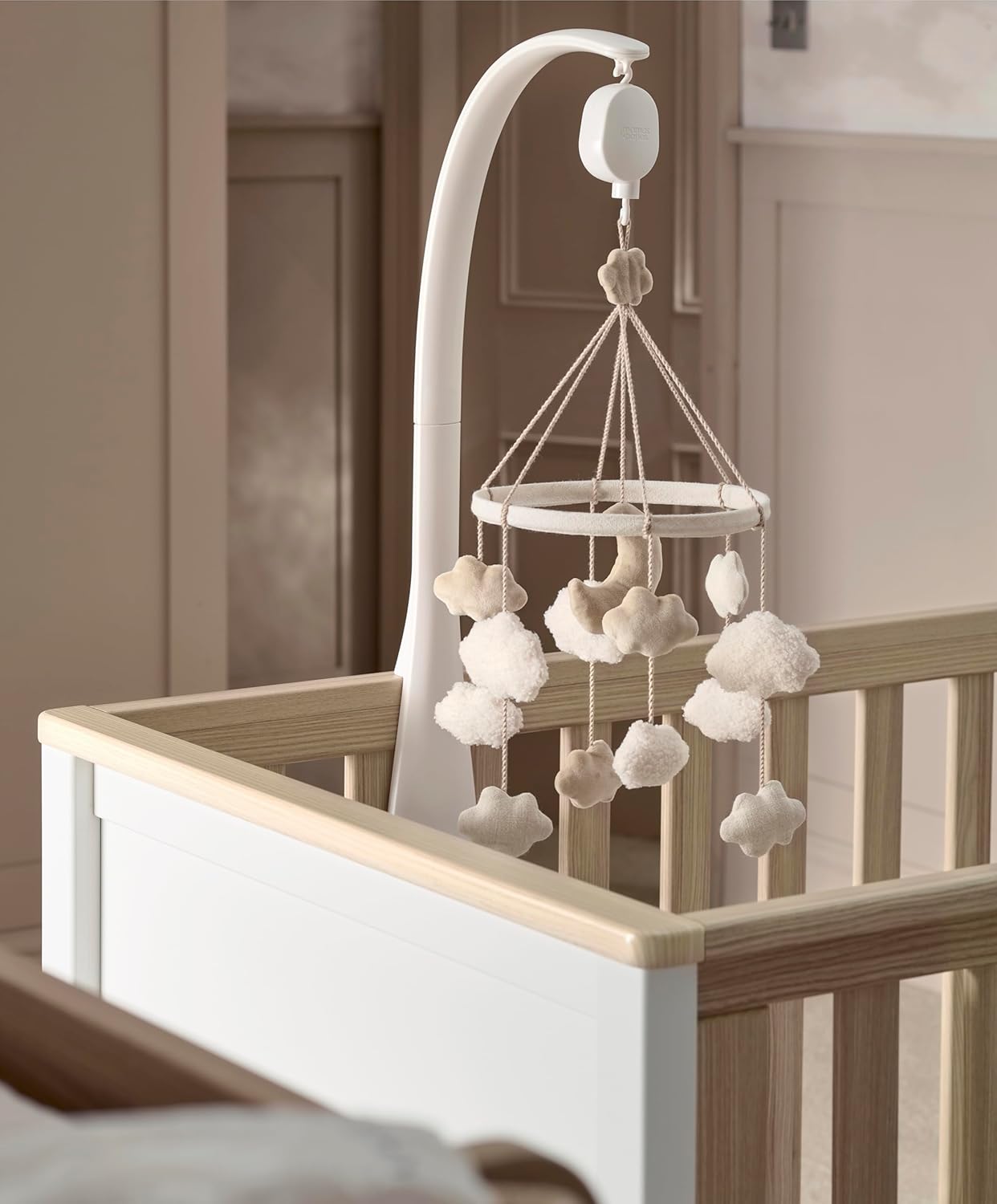 Mamas & Papas Musical Cot/Cotbed Mobile Welcome to The World Duckling - Cloud-3