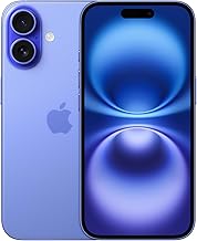 Apple iPhone 16 128 GB: 5G Mobile phone with Apple Intelligence, Camera Control, A18 Chip and a Big Boost in Battery Life. Works with AirPods; Ultramarine