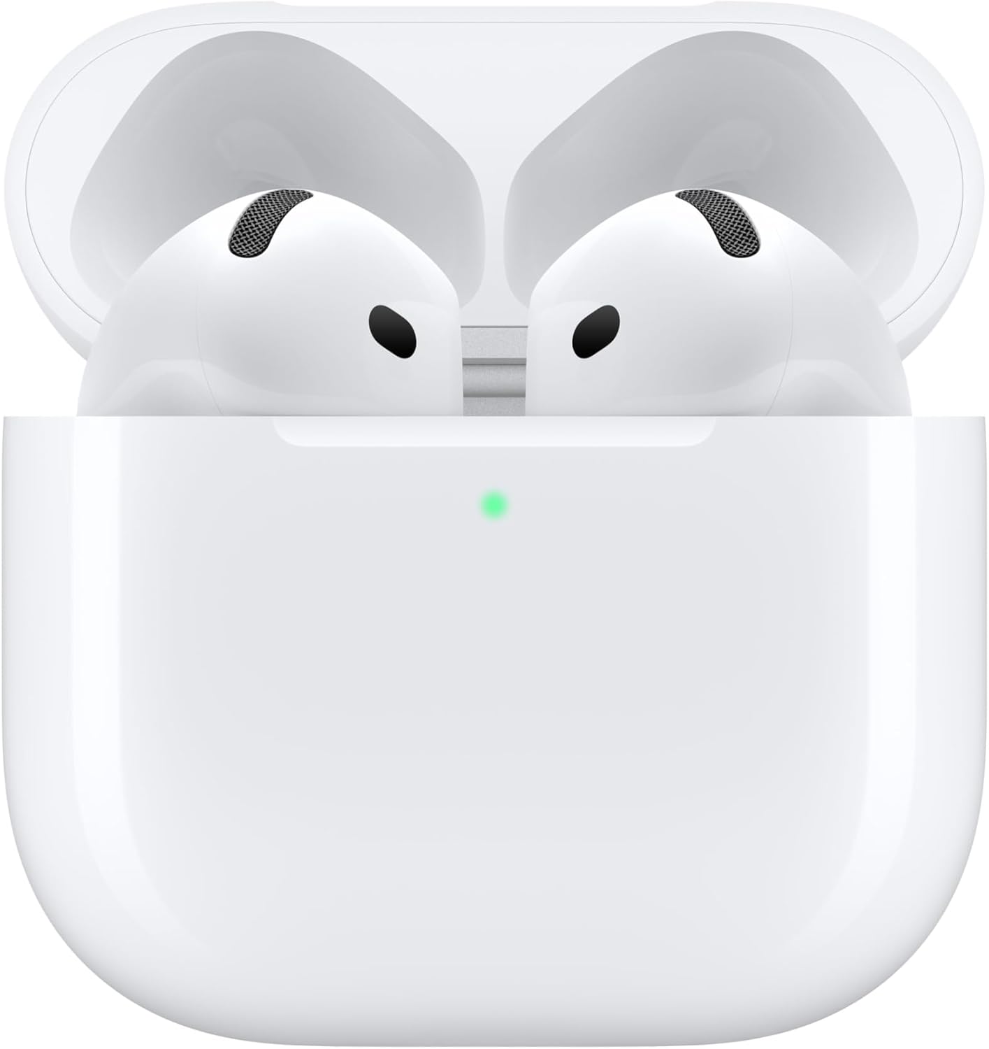 Apple AirPods 4 Wireless Earbuds, Bluetooth Headphones, Personalised Spatial Audio, Sweat and Water Resistant, USB-C Charging Case, H2 Chip, Up to 24 Hours of Battery Life, Effortless Setup for iPhone-1