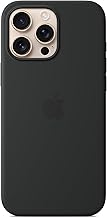 Apple iPhone 16 Pro Max Silicone Case with MagSafe - Black ​​​​​​​