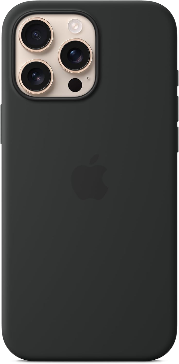 Apple iPhone 16 Pro Max Silicone Case with MagSafe - Black ​​​​​​​-0