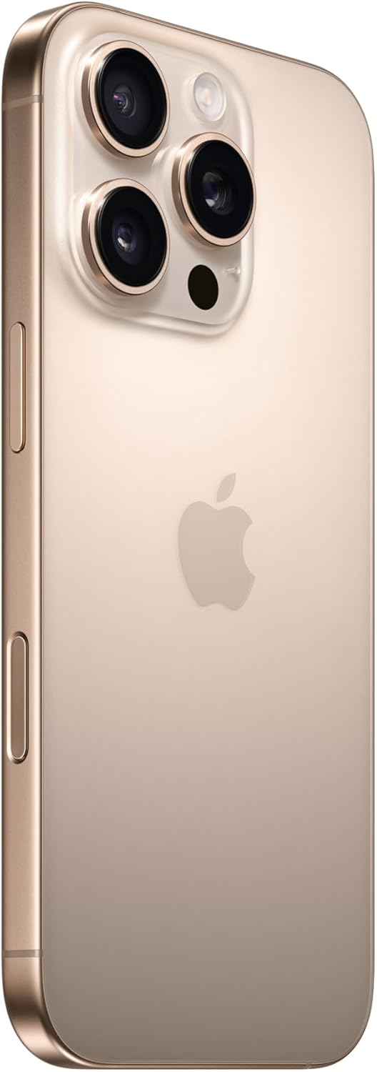 Apple iPhone 16 Pro 128 GB: 5G Mobile phone with Camera Control, 4K 120 fps Dolby Vision and a Huge Leap in Battery Life. Works with AirPods; Desert Titanium-1