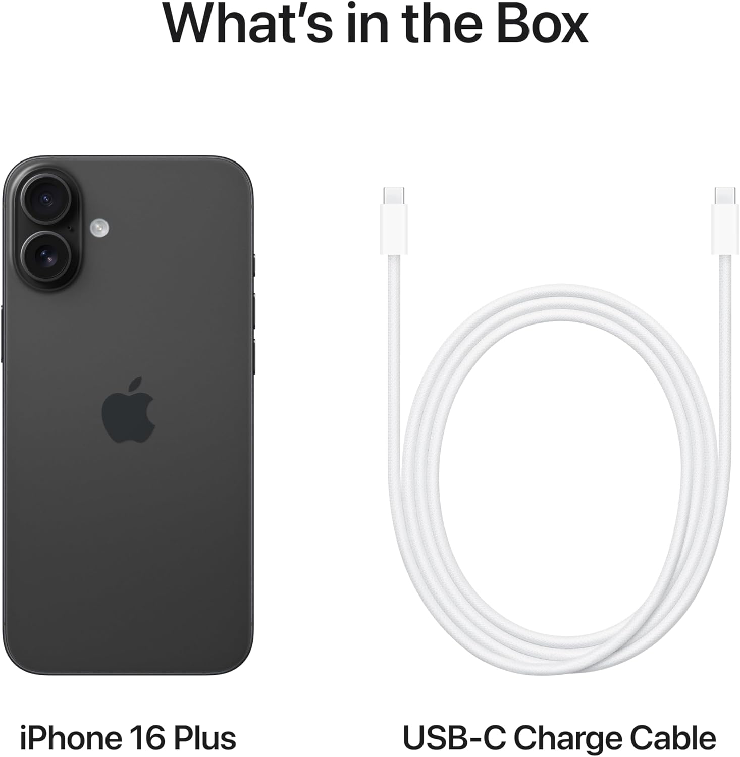 Apple iPhone 16 Plus 128 GB: 5G Mobile phone with Apple Intelligence, Camera Control, A18 Chip and a Big Boost in Battery Life. Works with AirPods; Black-5