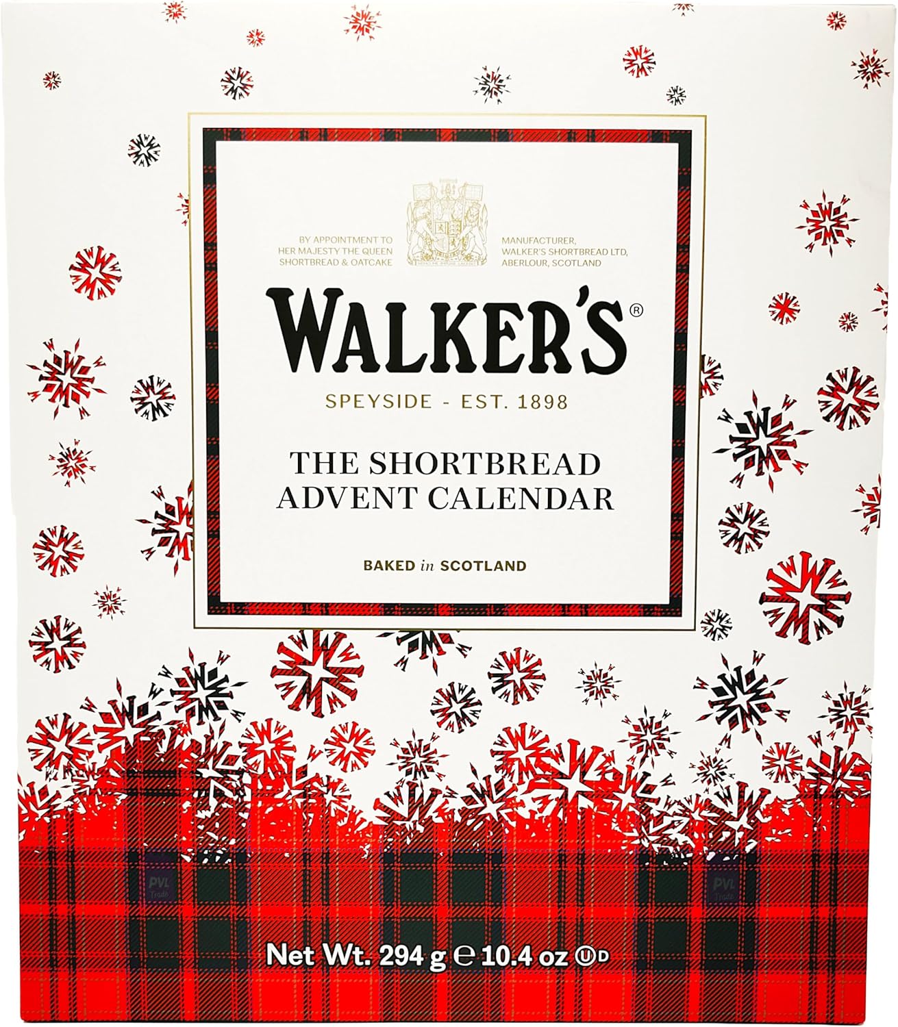 Walkers All Butter Shortbread Advent Calendar 294g - Suitable for Vegetarians - Limited Edition-0