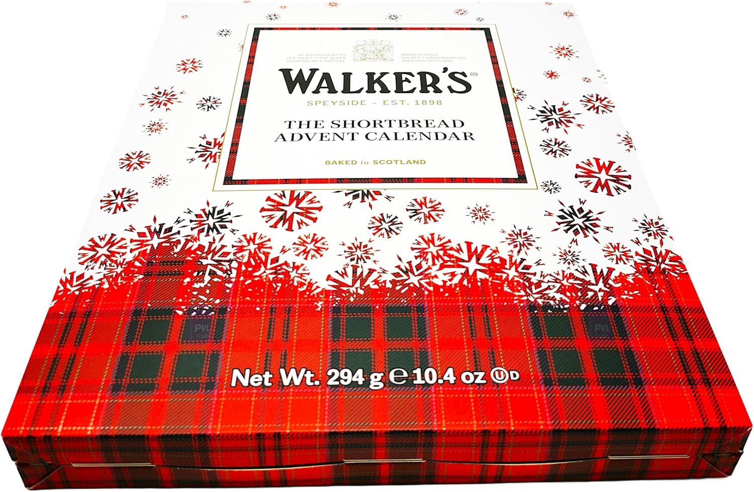 Walkers All Butter Shortbread Advent Calendar 294g - Suitable for Vegetarians - Limited Edition-3