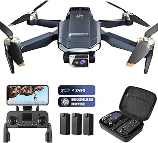 Enduring Brushless Motor Drone with 84 Mins Super Long Flight Time, Drone with 4K HD Camera for Beginners, CHUBORY A77 WiFi Quadcopter, Follow Me, Auto Hover, 3 Batteries, Carrying Case