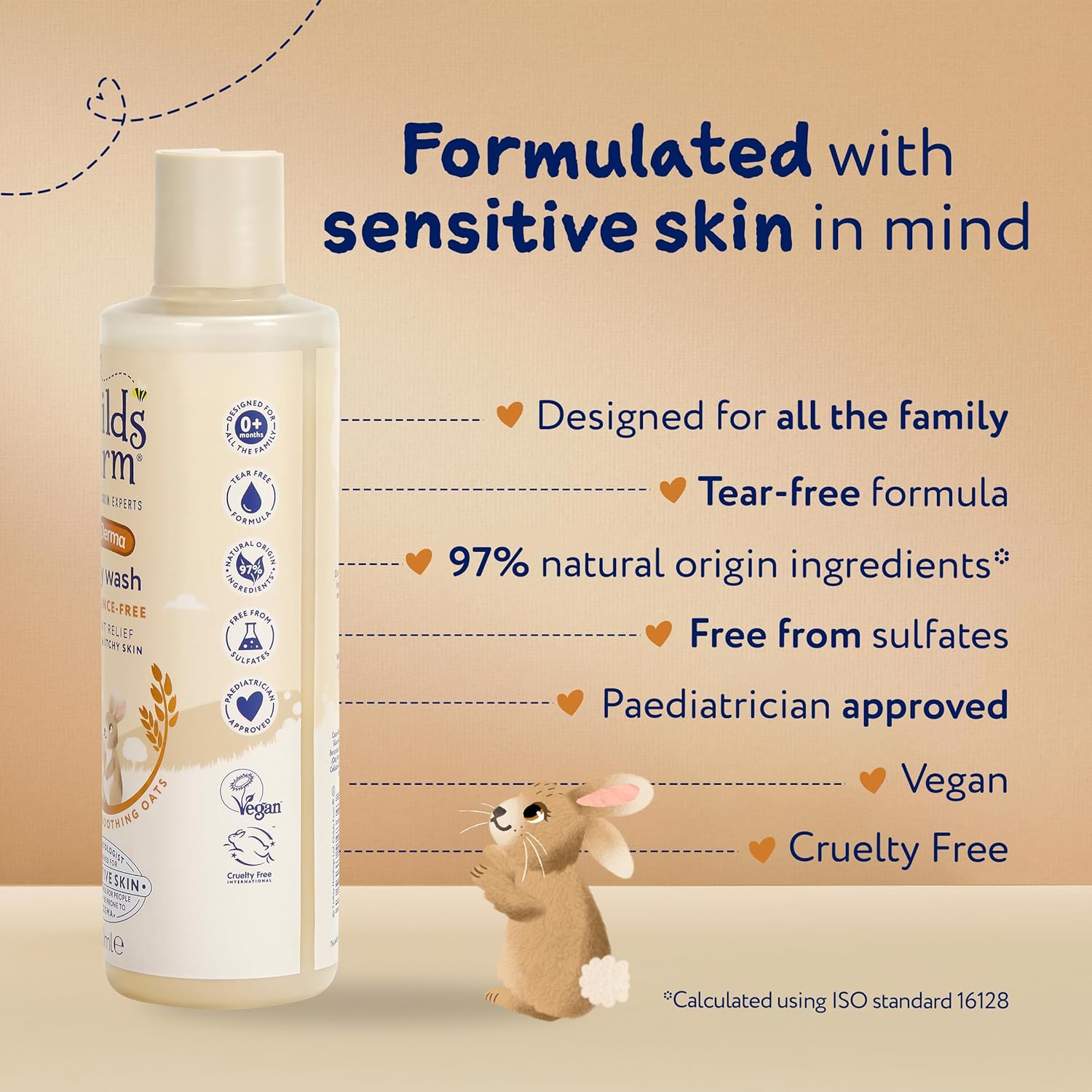 Childs Farm OatDerma Body Wash, Fragrance Free, Soothing Face Bath Shower Gel, Sensitive Skin Soap, Baby Kids, 250ml-6