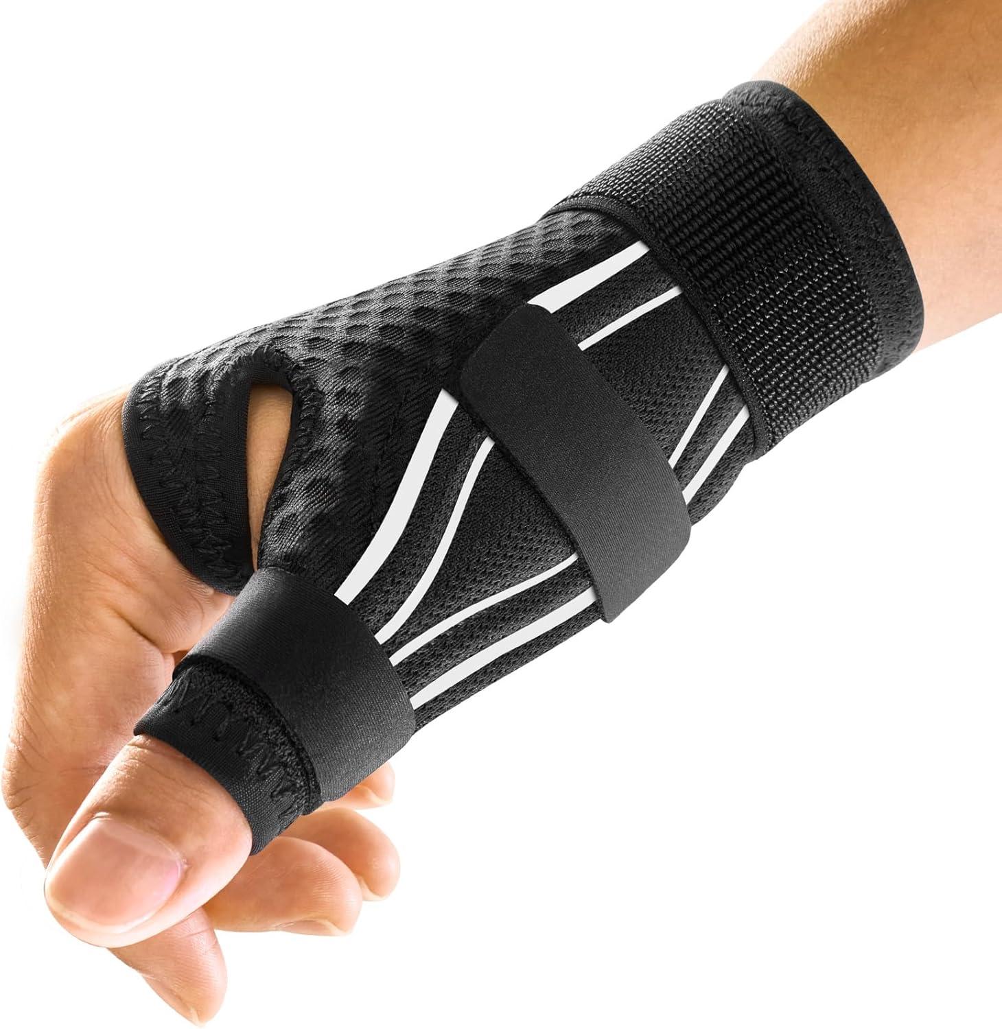 FREETOO Ergonomical Thumb Support for Arthritis, Breathable and Soft Thumb Splint, Right Hand or Left Hand Thumb Brace for Trigger Thumb,Tendonitis,Sprain.Fit both Women and Men-0