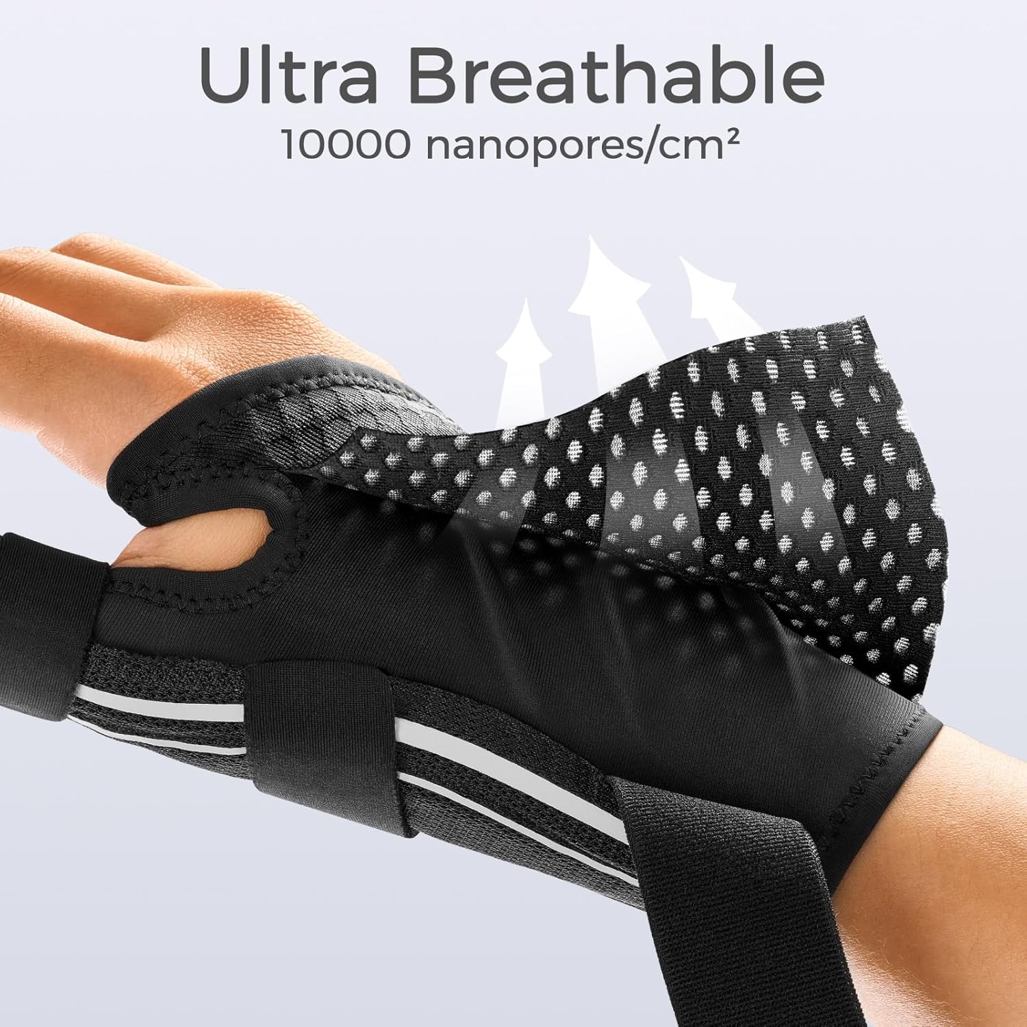 FREETOO Ergonomical Thumb Support for Arthritis, Breathable and Soft Thumb Splint, Right Hand or Left Hand Thumb Brace for Trigger Thumb,Tendonitis,Sprain.Fit both Women and Men-3