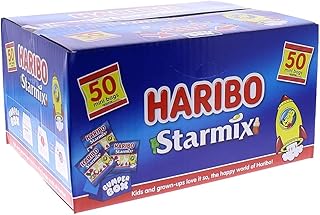 Party Box 50 Mini Bags x 16g Each- 800g | Starmix Bumper Box | Perfect for Sharing & Celebrations | Fun for All Ages | Iconic Gummies for Every Occasion