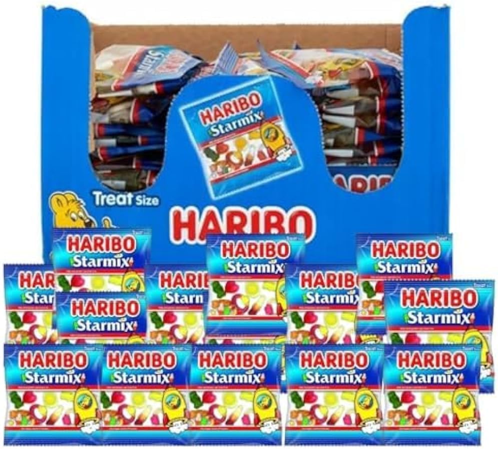 Party Box 50 Mini Bags x 16g Each- 800g | Starmix Bumper Box | Perfect for Sharing & Celebrations | Fun for All Ages | Iconic Gummies for Every Occasion-1